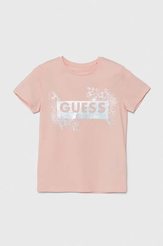 Дитяча футболка Guess з еластаном рожевий J4YI21.K6YW4.9BYH