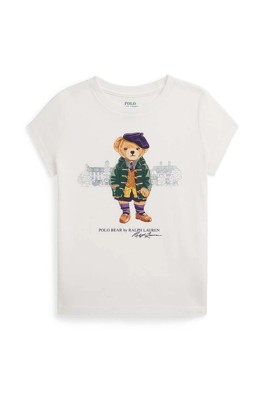 Polo Ralph Lauren t-shirt bawełniany dziecięcy nadruk biały 312951080002