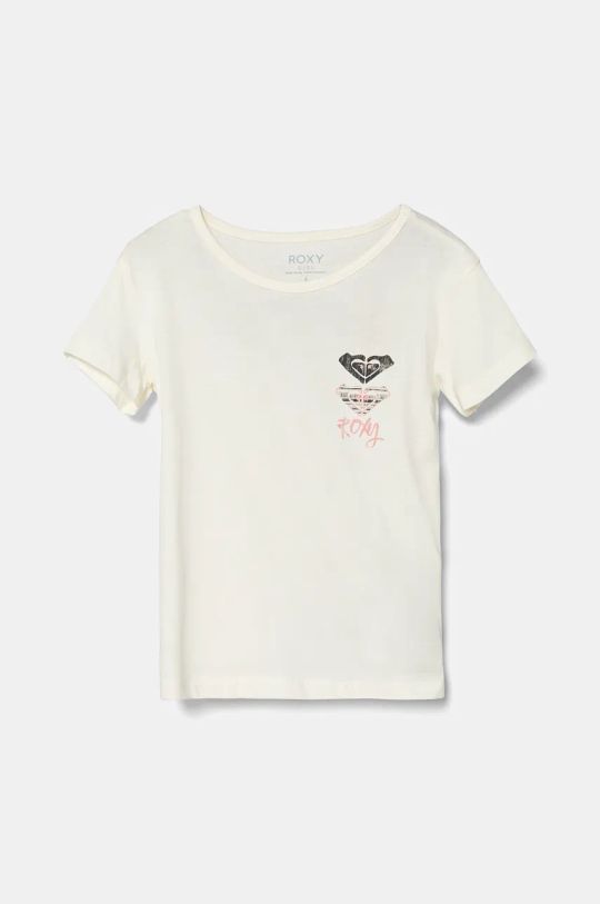 Roxy t-shirt in cotone per bambini DAY AND NIGHT A cotone bianco ERGZT04063