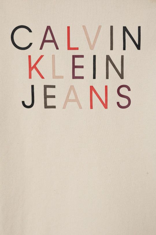 Дівчинка Футболка для немовлят Calvin Klein Jeans IN0IN00222.9BYH бежевий