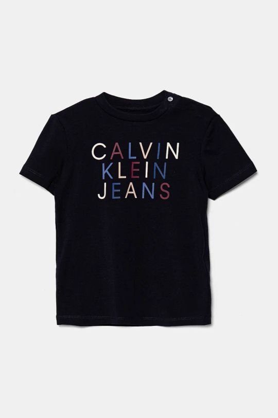 Calvin Klein Jeans tricou bebe print bleumarin IN0IN00222.9BYH