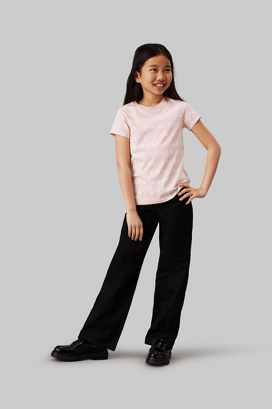 BIMBA Calvin Klein Jeans t-shirt in cotone per bambini pacco da 2 IG0IG02739.9BYH.104.116 rosa