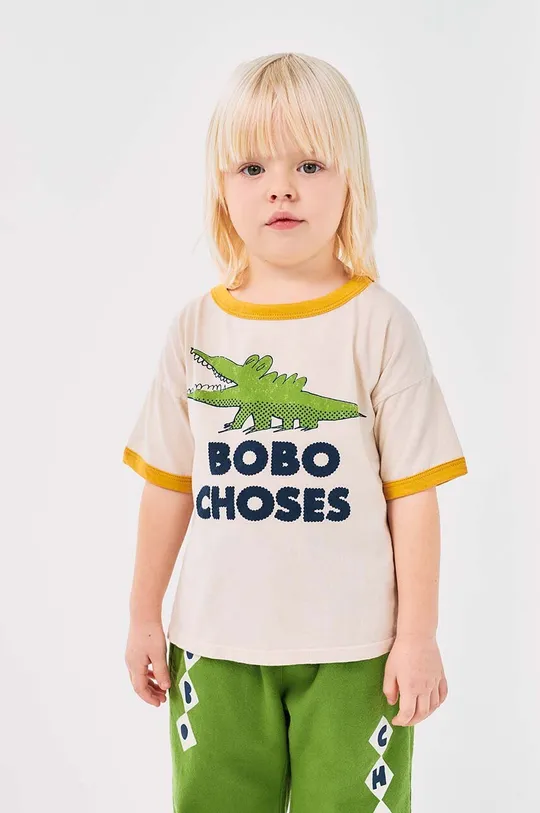 Детская хлопковая футболка Bobo Choses Talking Crocodile 224AC002