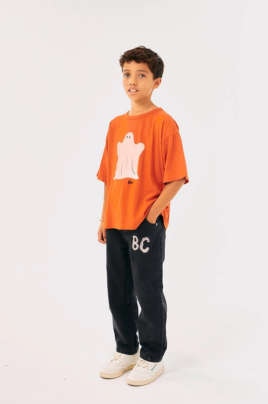 Bobo Choses t-shirt bawełniany dziecięcy Funny Ghost 224AC006