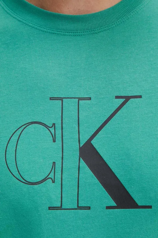Хлопковая футболка Calvin Klein Jeans J30J325678 зелёный