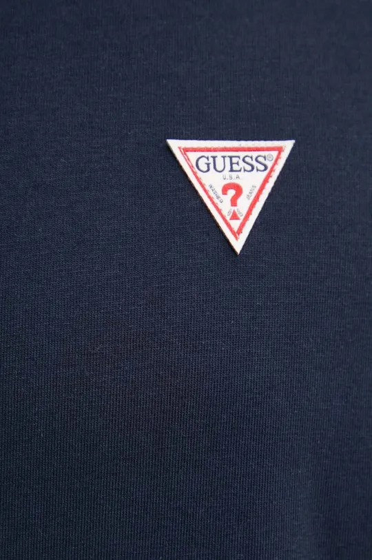 Хлопковая футболка Guess Jeans M4YI46.K8FQ4 тёмно-синий
