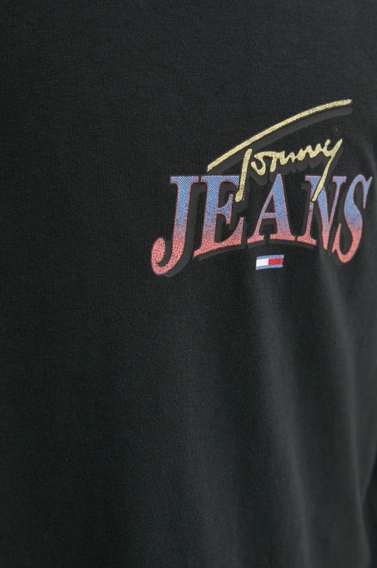 Bavlnené tričko Tommy Jeans DM0DM18520 čierna