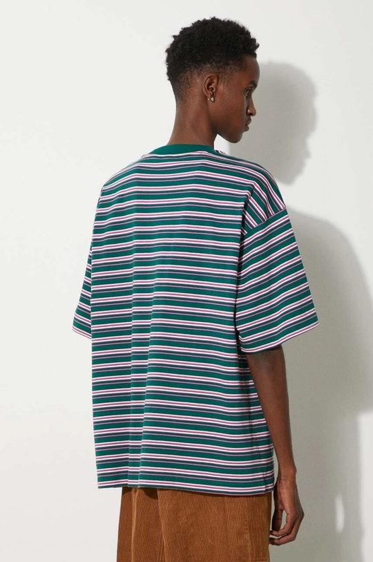 Îmbrăcăminte adidas Originals tricou din bumbac 80s Loose Striped Tee JC6521 verde