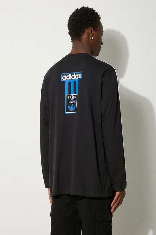 Одежда Хлопковый лонгслив adidas Originals Adibreak Longsleeve Tee IY4850 чёрный