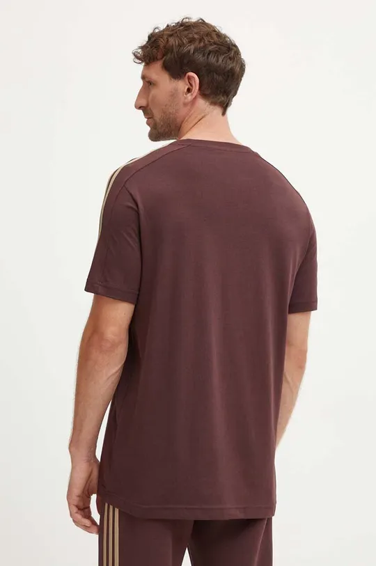 Одяг Бавовняна футболка adidas Essentials IX0158 коричневий