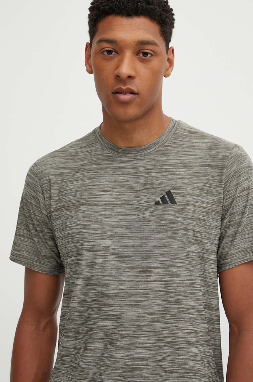 adidas Performance t-shirt treningowy Train Essentials wzorzyste zielony IW3363