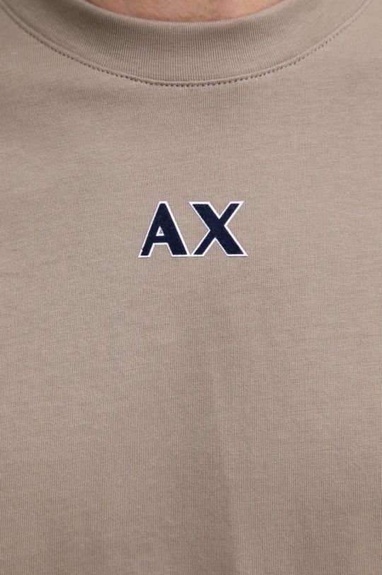 Armani Exchange t-shirt bawełniany 6DZTJV.ZJLFZ beżowy