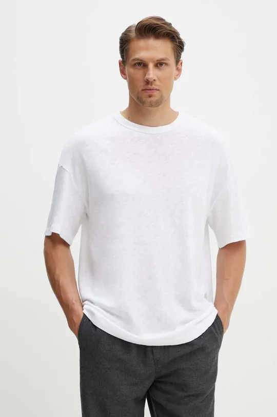 biały American Vintage t-shirt bawełniany Męski