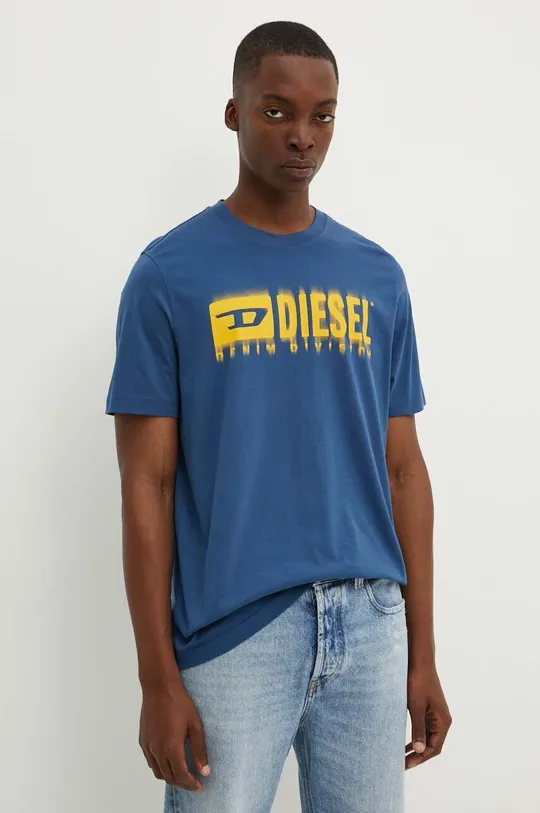 blu Diesel t-shirt in cotone T-ADJUST-Q7 Uomo