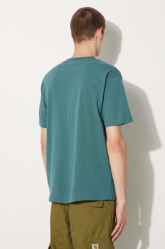 New Balance t-shirt in cotone Athletics Premium Logo MT41908NUS verde AW24