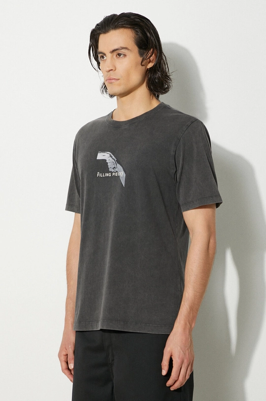 Filling Pieces t-shirt in cotone Handshake Vintage grigio 74413631284