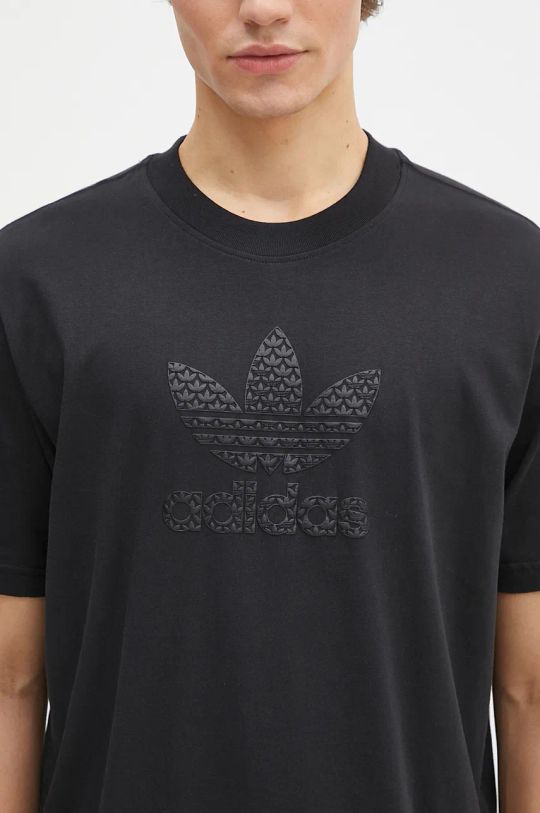 Памучна тениска adidas Originals черен IZ2527