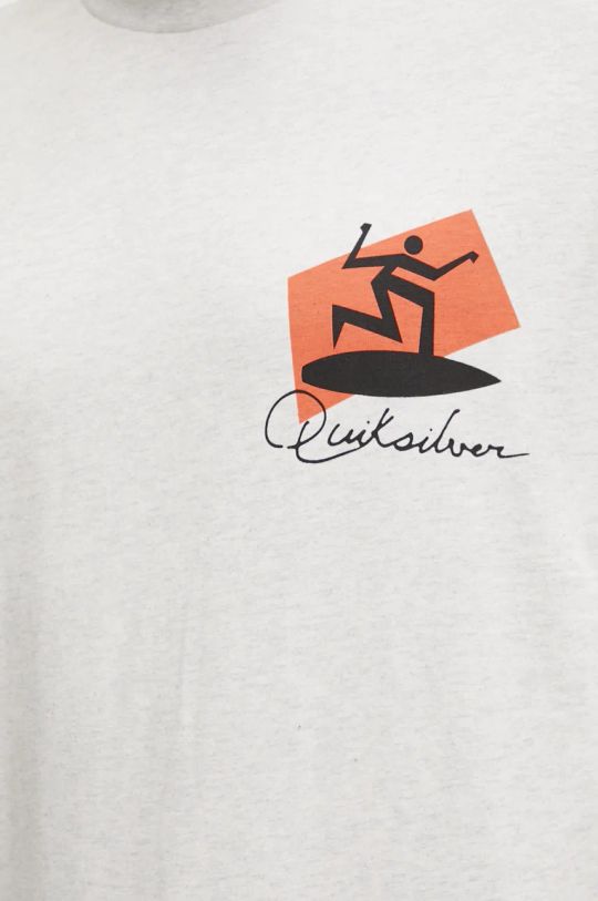 Βαμβακερό μπλουζάκι Quiksilver Quik Surfer Moe AQYZT09909 γκρί