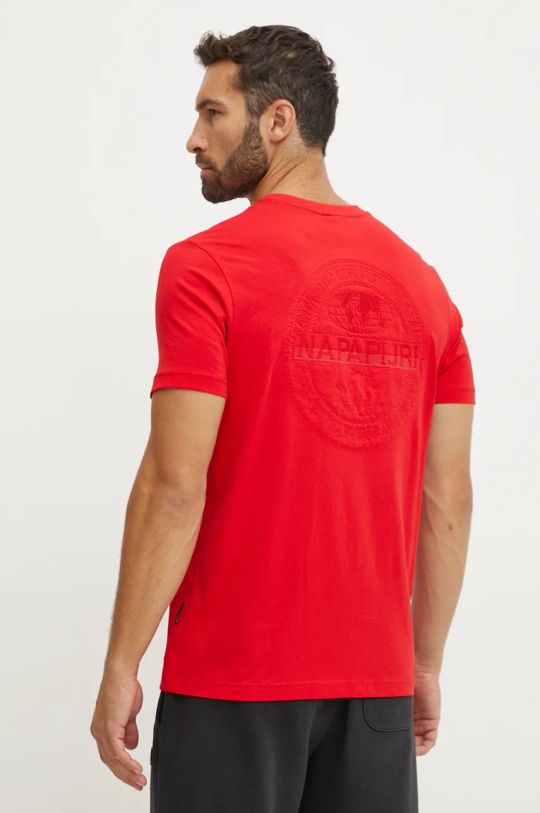 Napapijri t-shirt in cotone S-Kander semplice rosso NP0A4I9UR061