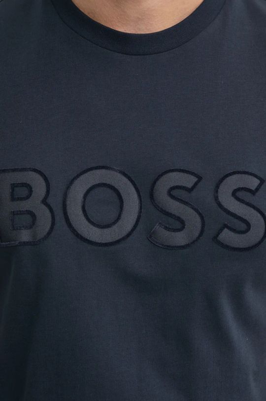 BOSS t-shirt in cotone 50527338 blu navy