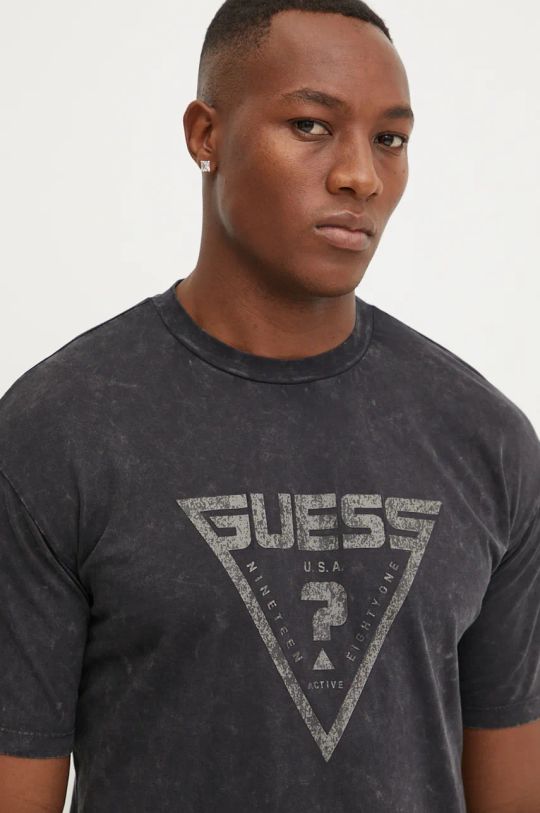 Guess t-shirt bawełniany ALIOTH czarny Z4BI05.K8FQ4