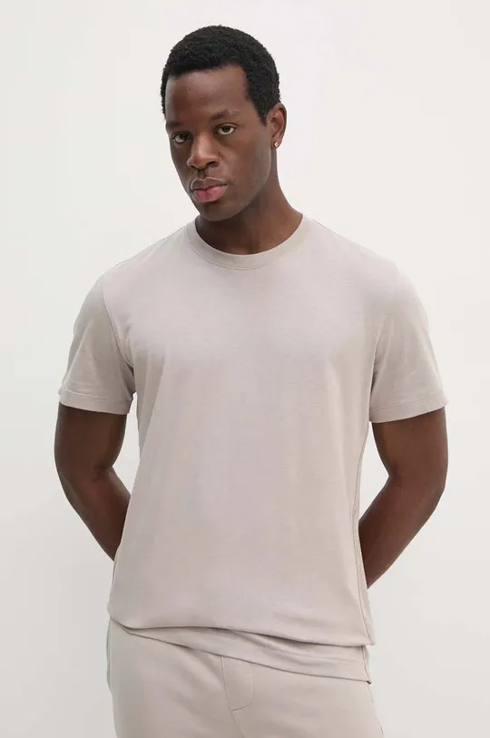 Бавовняна футболка Calvin Klein Jeans бавовна бежевий J30J326159