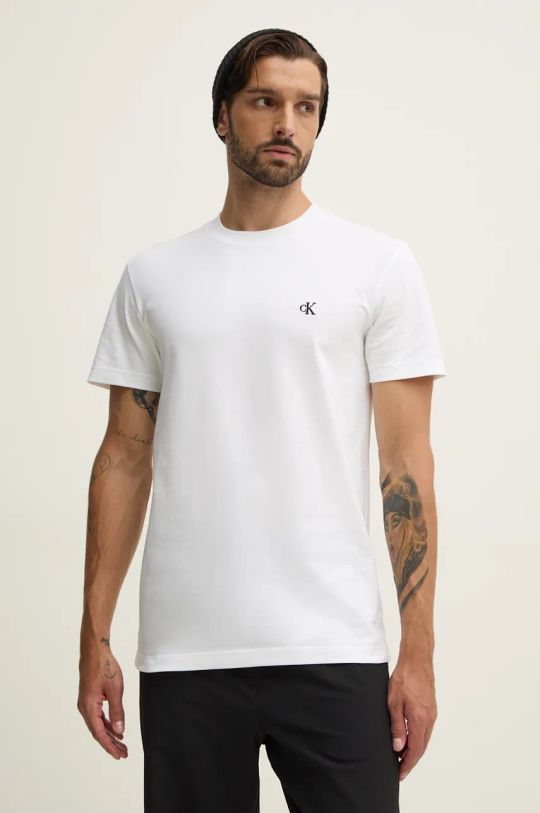 Calvin Klein Jeans t-shirt in cotone rilassato bianco J30J326683