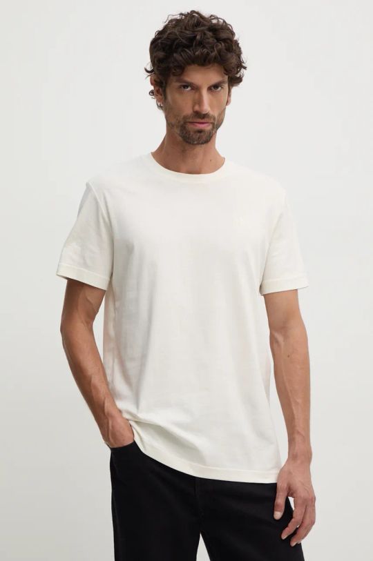 Calvin Klein Jeans t-shirt bawełniany J30J326866 beżowy AW24