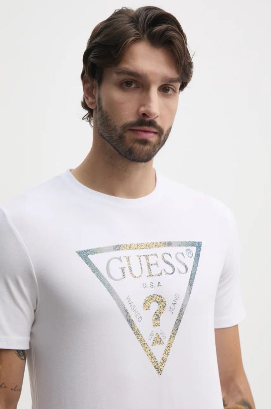 Guess t-shirt sovrastampa bianco M4BI35.J1314