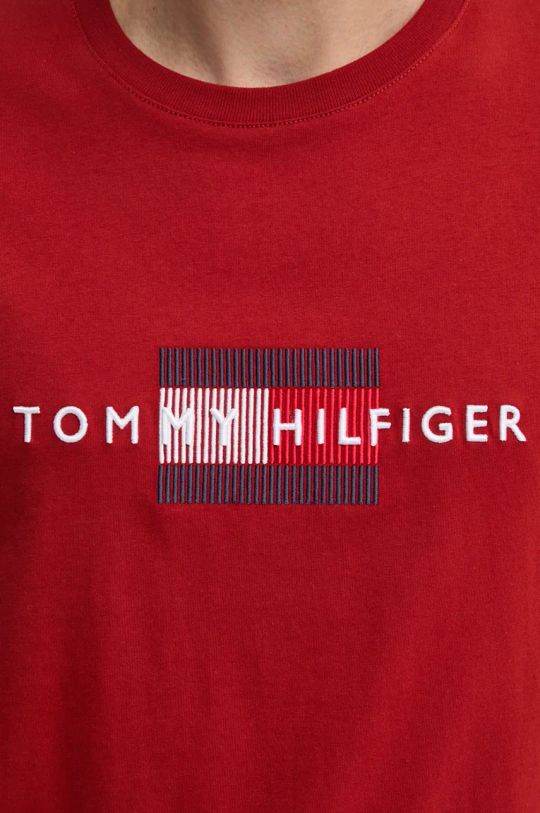 Bavlnené tričko Tommy Hilfiger MW0MW36455 červená