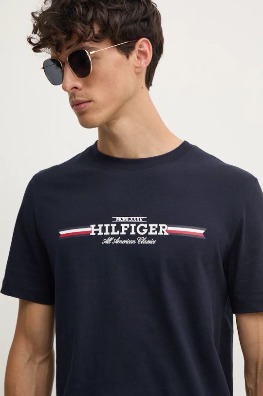 Тениска Tommy Hilfiger тъмносин MW0MW36480