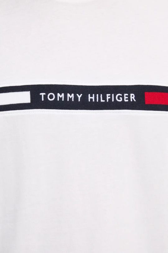 Βαμβακερό μπλουζάκι Tommy Hilfiger MW0MW36498 λευκό