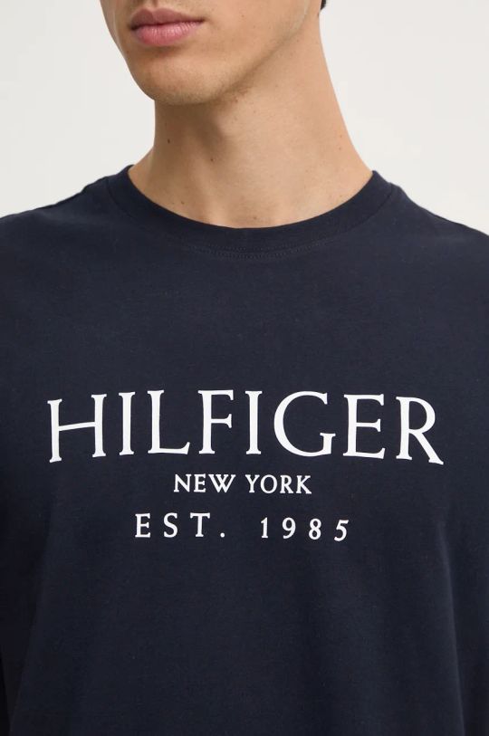 Βαμβακερό μπλουζάκι Tommy Hilfiger MW0MW36499 σκούρο μπλε