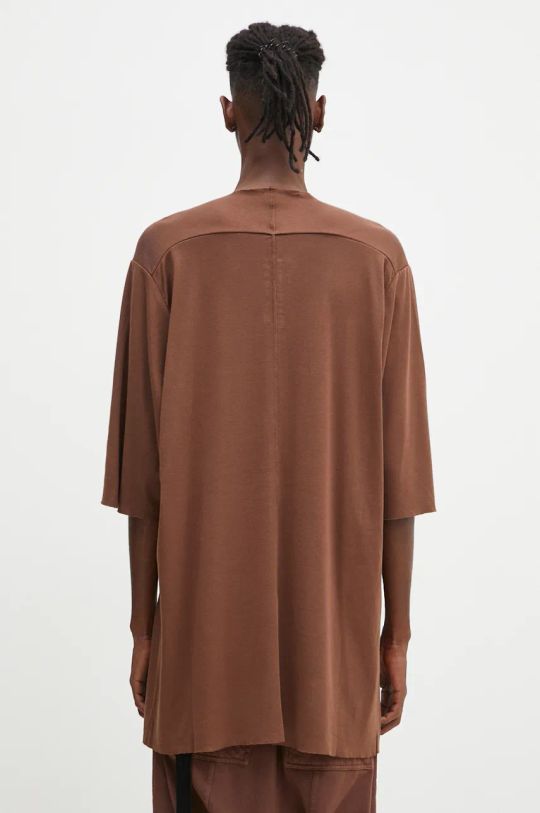 Îmbrăcăminte Rick Owens tricou din bumbac Luxor T DU02D2251.RNP maro