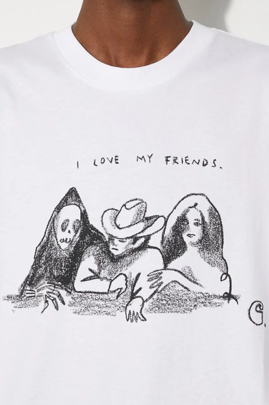 Carhartt WIP cotton t-shirt S/S Pepe Friends white I033982.00AXX