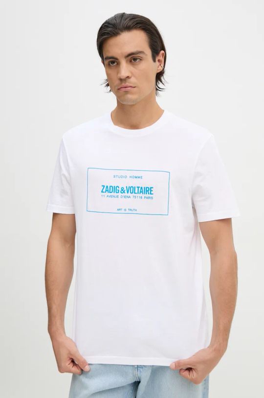 ZADIG&VOLTAIRE tricou din bumbac alb JMTS00664