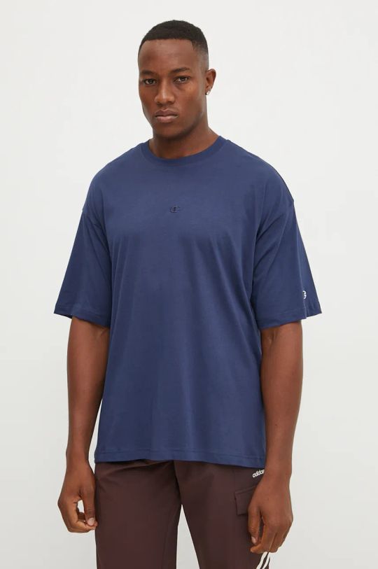 Champion t-shirt in cotone rilassato blu navy 220279