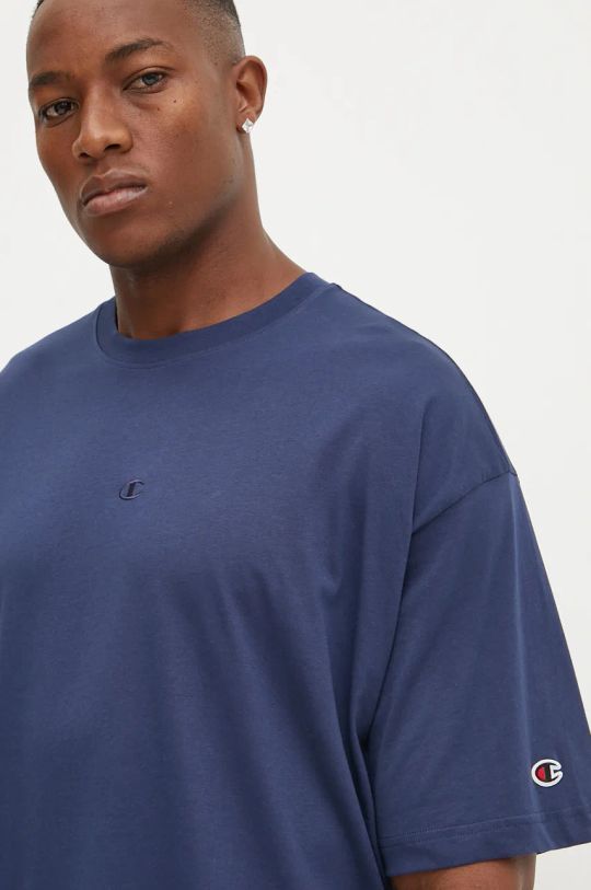 Champion t-shirt in cotone blu navy 220279