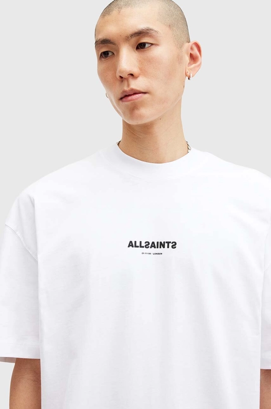 Βαμβακερό μπλουζάκι AllSaints SUBVERSE M074PB λευκό AW24