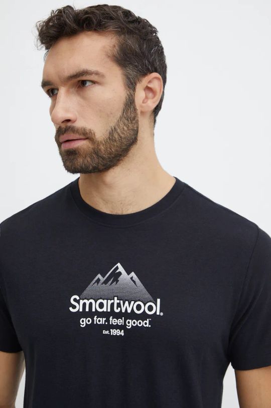 Smartwool t-shirt sportowy 30th Anniversary czarny SW002670