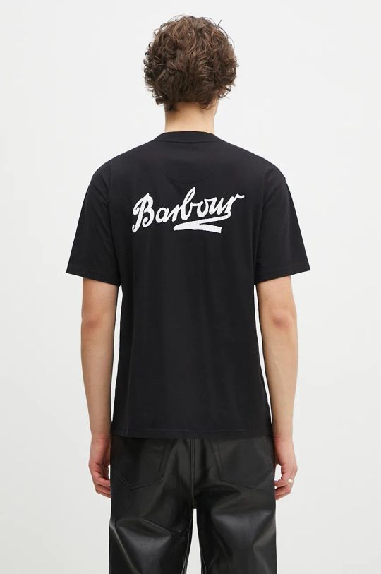 Abbigliamento Barbour t-shirt in cotone Bowery OS Graphic MTS1338 nero