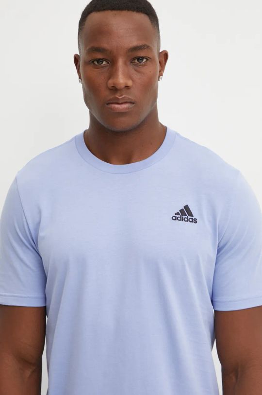 adidas t-shirt in cotone Essentials blu IX0122