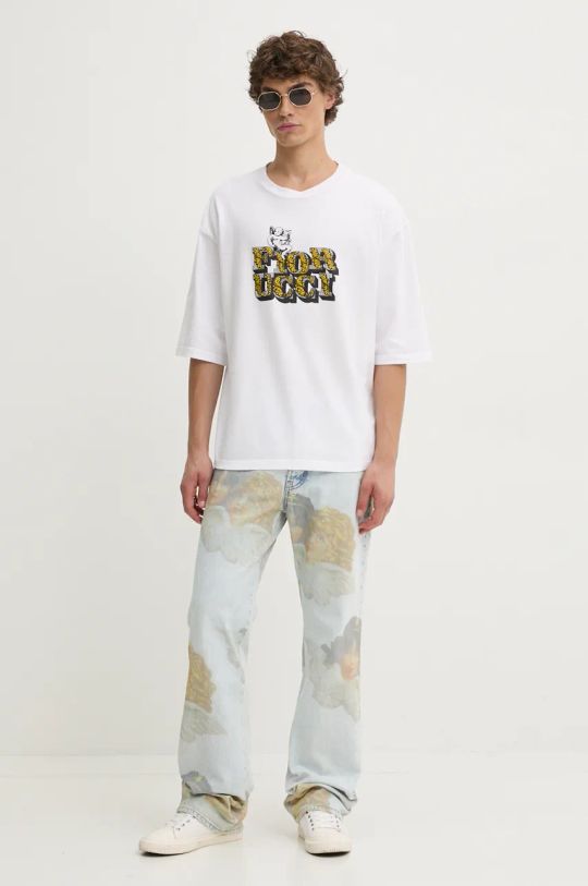 Fiorucci t-shirt in cotone M01FMTSH101CJ01WH01 bianco AW24