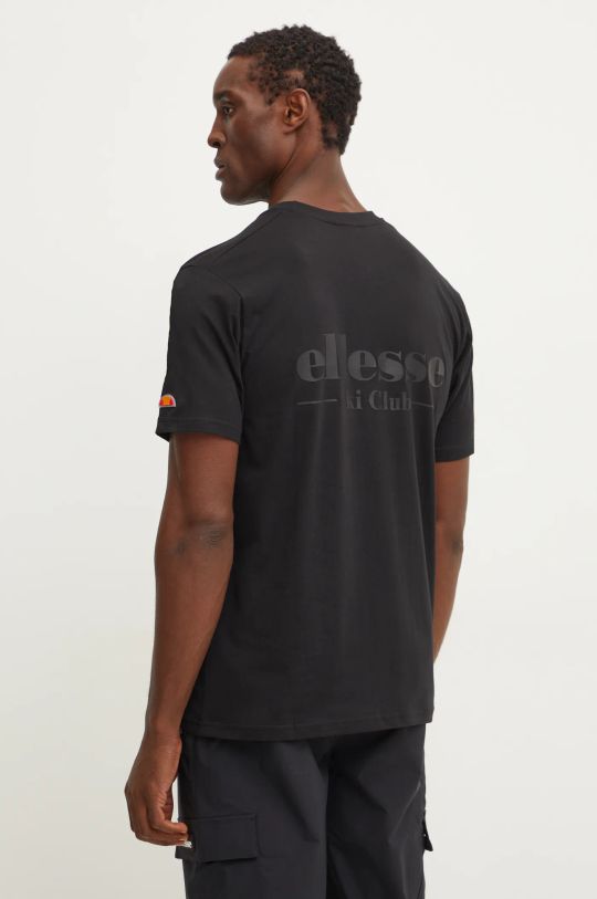 Ellesse tricou din bumbac CONDENA imprimeu negru SHX20960