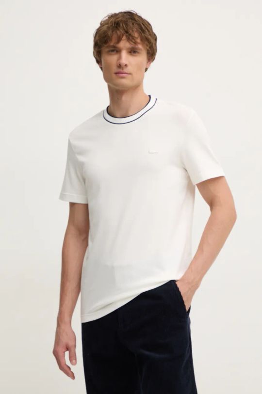 Lacoste t-shirt beżowy TH8174