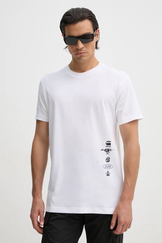 Abbigliamento G-Star Raw t-shirt in cotone D25088.336 bianco