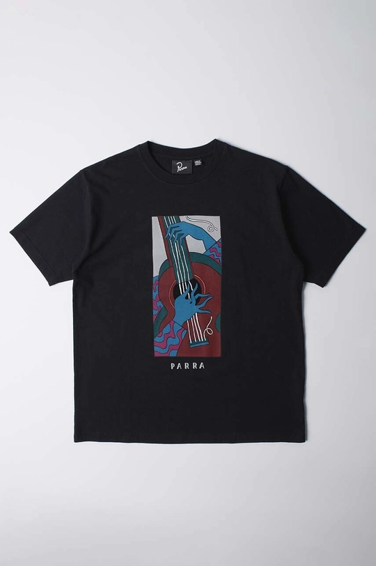 by Parra cotton t-shirt Cheap Strings cotton black 52305