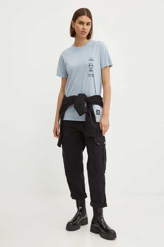 Kaotiko t-shirt in cotone grigio