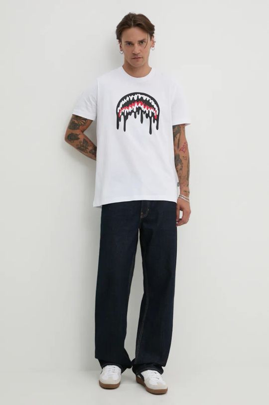 Sprayground t-shirt in cotone SP290 bianco AW24