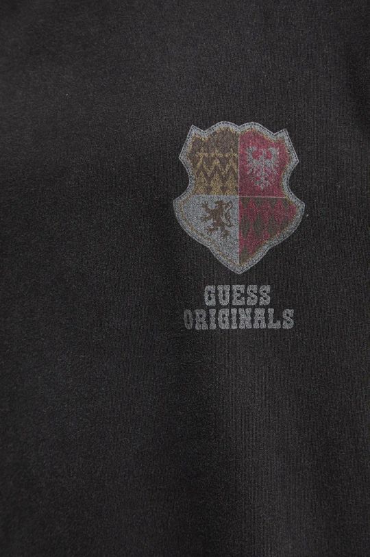 Βαμβακερό μπλουζάκι Guess Originals μαύρο M4BI19.K8FQ4